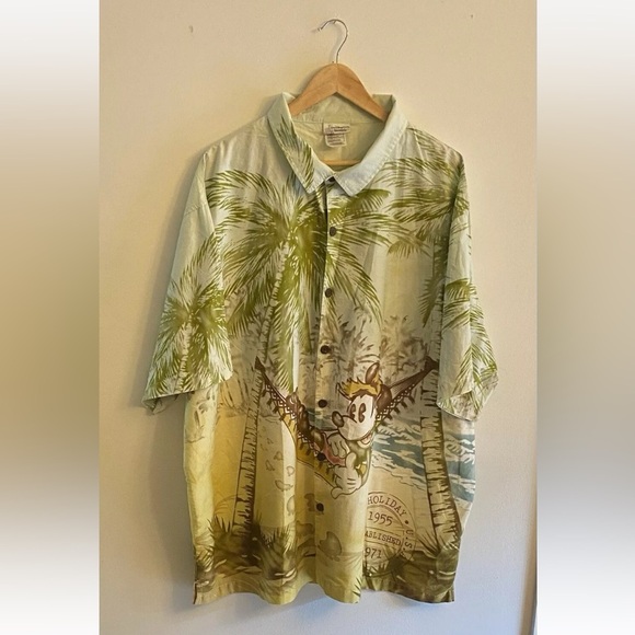 Disney Men’s Hawaiian Shirt Mickey Mouse XXXL - Picture 1 of 8